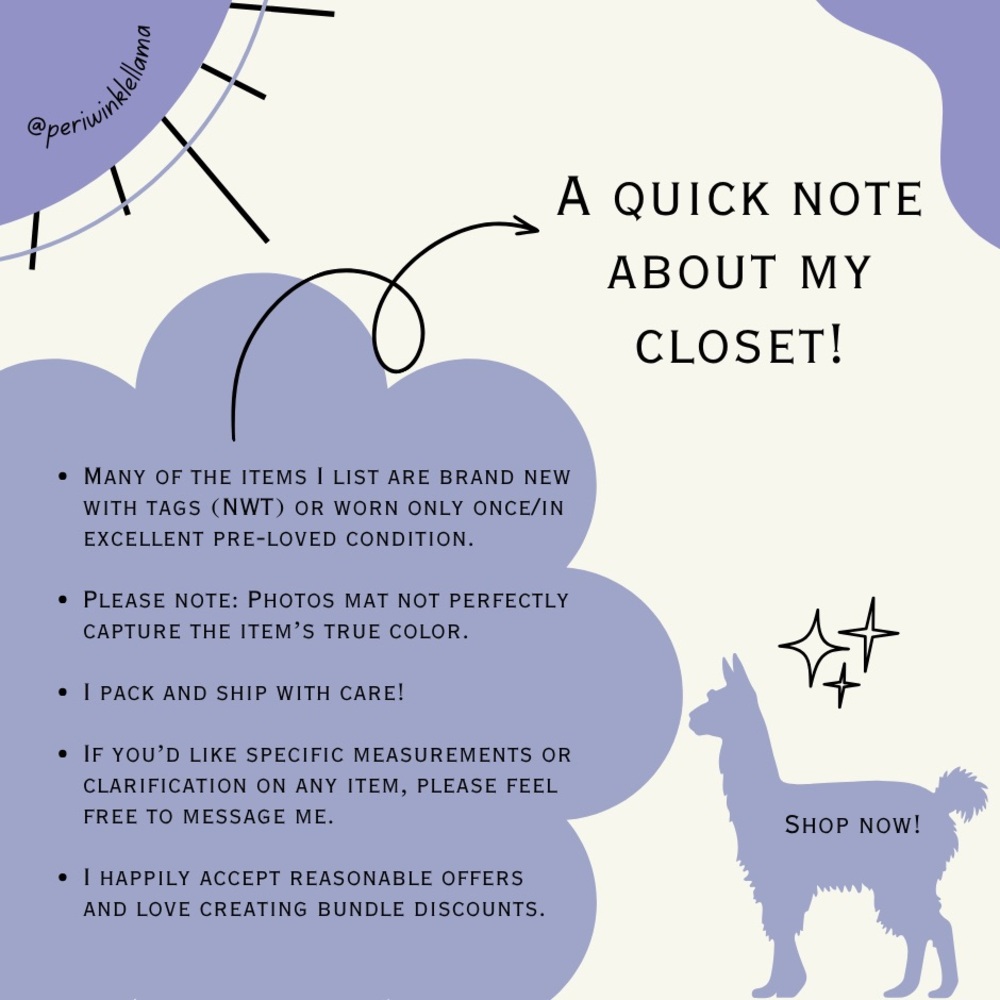 A quick note about my closet!
